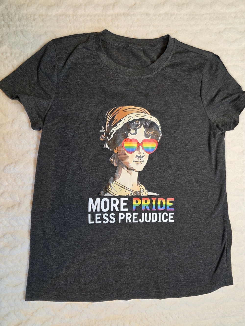 Pride & Prejudice Rainbow Graphic Tee Small